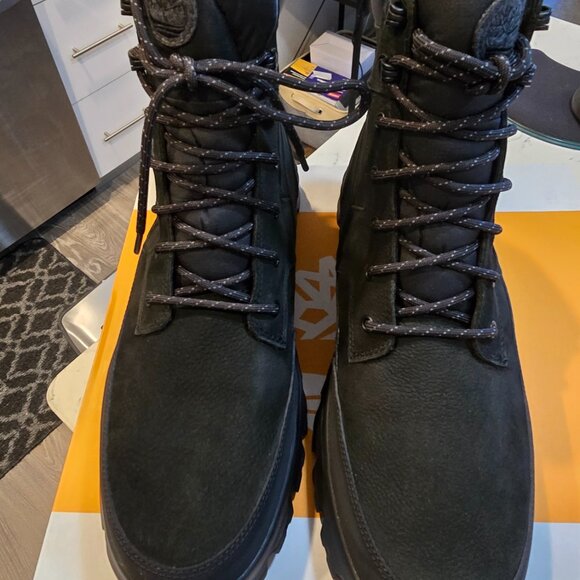 MENS TIMBERLAND ORIGINALS ULTRA WP BOOT BLACK SIZE 10 TB1A44SS015 NEW - Picture 5 of 14